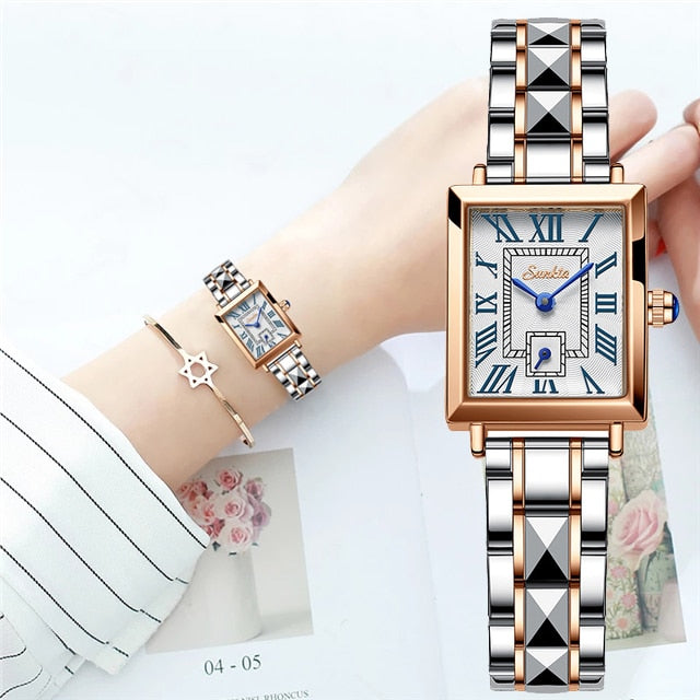 Sunkta-Montre de luxe à la mode pour Femmes.